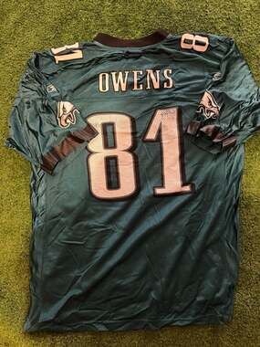 Vintage Reebok NFL Philadelphia Eagles Terrell Owens #81 Jersey XL